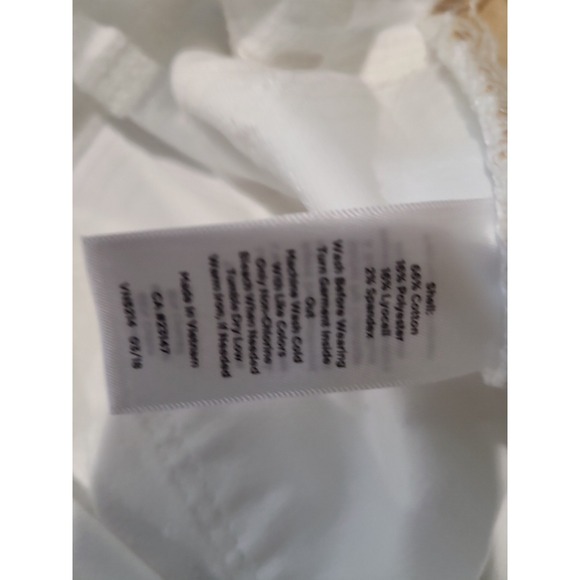 Talbots White Flawless Jeans Womens size 8 Slim Ankle classic 5 pocket coastal - Picture 7 of 10